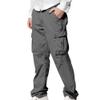 JEsilunmaMY Men's Outdoor Straight Cargo Pants Casual Jogger Sweatpants with Multi Pockets Loose Fit Workout Gym Trousers (Dark Grey,XX-Large) view 1