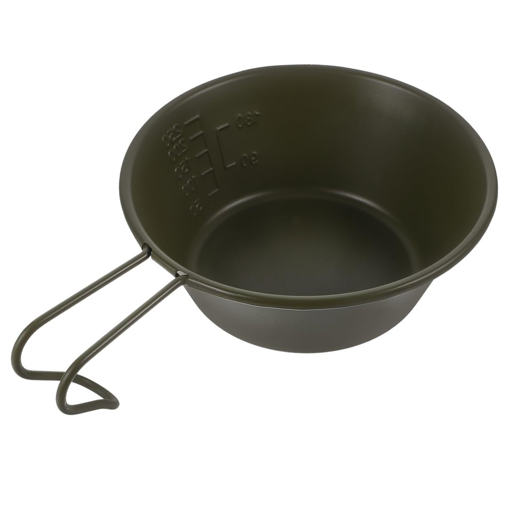 POPETPOP Collapsible Camping Bowl Bowl Portable Stainless Steel Salad Handle for Camping Picnic Cooking
