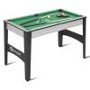 48" Pool Table, Mini Billiard Game Table w/Balls, Cues, Chalk, Brush and Triangle, Indoor Compact Arcade Game Table for Living Room, Game Room view 1