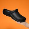 Hhhchpm Unisex EVA Clogs, Comfortable, Durable, Non-Slip, Oil-Resistant, Waterproof, Professional Chef & Nurse Work Shoes, Casual Style, Kitchen Shoes (6.5,Black) view 2