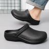 Hhhchpm Unisex EVA Clogs, Comfortable, Durable, Non-Slip, Oil-Resistant, Waterproof, Professional Chef & Nurse Work Shoes, Casual Style, Kitchen Shoes (6.5,Black) view 4