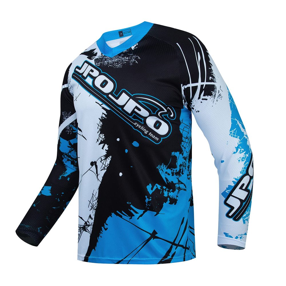 Kids Cycling Jersey Downhill Shirts 4-14 Years for Girls Boys Clothing Long Sleeve Powersports Teenagers Mountain Bike MTB Child Quick Dry Bicycle BMX Tops