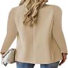 Women's Blazers Long Sleeve Suite Lapel Office Jackets Open Front Blazer Solid Casual Work Suiting Summer view 2