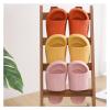 HEXEH Ladies Sandals and Slippers Fashion Personality Slippers Female Summer Indoor Home Bathing Bathroom Couple Thick Bottom Sandals Men Slippers Shower Slippers (Color : Yellow, Size : 38/39) view 3