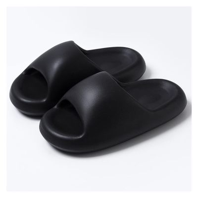 Ladies sandals and slippers Fashion Personality Slippers Women Summer Fashion Casual Couple Outside Thick Bottom Senior Sense Home Sandals Men Slippers Shower Slippers ( Color : Black , Size : 44/45 )