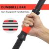 Jkjhbhged 2Pcs Dumbbell Bars Prime Dumbbell Handle Barbell Handle Dumbbell Bars for Sport Workout Training Gym, Black & red view 2