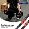 Jkjhbhged 2Pcs Dumbbell Bars Prime Dumbbell Handle Barbell Handle Dumbbell Bars for Sport Workout Training Gym, Black & red view 3