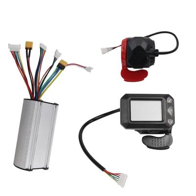 Jkjhbhged 36V 350W Electric Scooter Controller LCD Display Electric Scooter Brake Accelerator Throttle Set Fixed Firmly and Reliably, Silver&Black