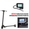 Jkjhbhged 36V 350W Electric Scooter Controller LCD Display Electric Scooter Brake Accelerator Throttle Set Fixed Firmly and Reliably, Silver&Black view 4