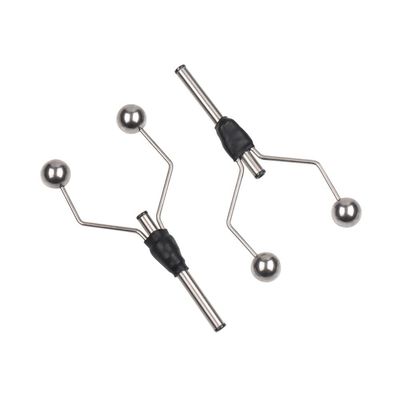 Jkjhbhged 2PC Double Head Bi-Ceramic Tip Fly Tying Bobbin Holder for Standard Bobbin Fishing Flies Lure Baits Making Tool, Black