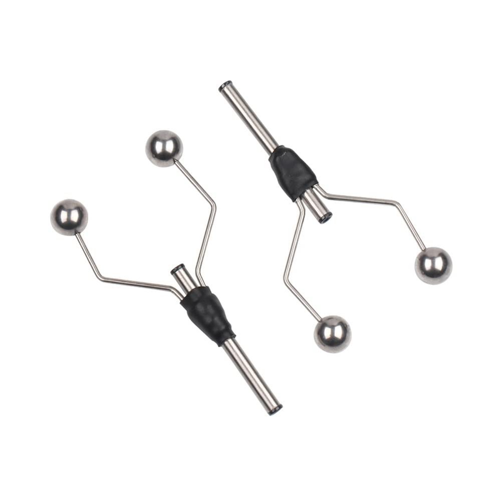 Jkjhbhged 2PC Double Head Bi-Ceramic Tip Fly Tying Bobbin Holder for Standard Bobbin Fishing Flies Lure Baits Making Tool, Black