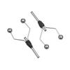 Jkjhbhged 2PC Double Head Bi-Ceramic Tip Fly Tying Bobbin Holder for Standard Bobbin Fishing Flies Lure Baits Making Tool, Black view 1