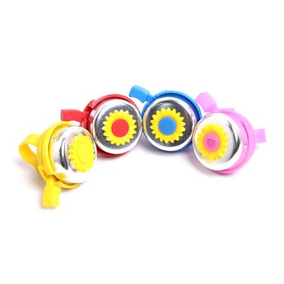 GOOHOCHY Bike Bell Sunflower Boy Girl's Bicycle Bell Handlebar Ring Ringer Horn for Boys and Girls Yellow