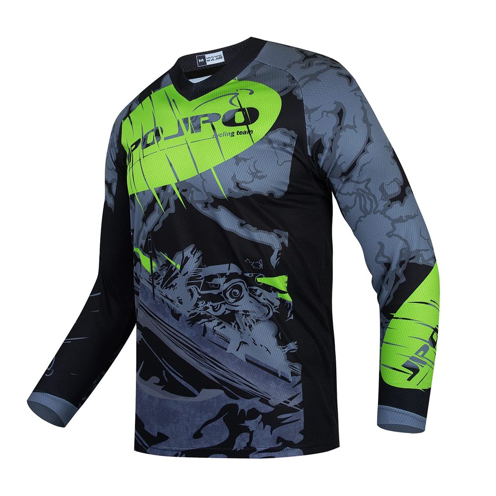 Kids Cycling Jersey Downhill Shirts 4-14 Years for Girls Boys Clothing Long Sleeve Powersports Teenagers Mountain Bike MTB Child Quick Dry Bicycle BMX Tops
