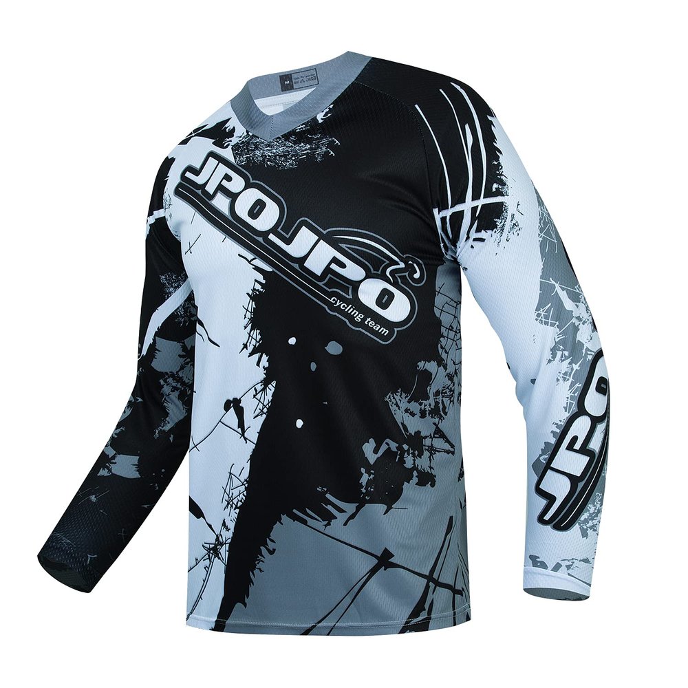 Kids Cycling Jersey Downhill Shirts 4-14 Years for Girls Boys Clothing Long Sleeve Powersports Teenagers Mountain Bike MTB Child Quick Dry Bicycle BMX Tops