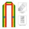 NineFit Basics Vintage Ethiopia Ethiopian Flag Graduation Stole Scarf Shawl Sash for Men Women Abroad Student International Study Class of 2024 Graduate Gift Unisex 72 inches Length view 2