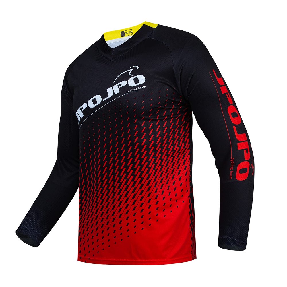 Kids Cycling Jersey Downhill Shirts 4-14 Years for Girls Boys Clothing Long Sleeve Powersports Teenagers Mountain Bike MTB Child Quick Dry Bicycle BMX Tops