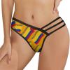 Flag of Colombia Women's Underwear T-Back Thongs Sexy Bikini Panty Brief G-String Panties view 1