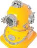 NineFit Basics SS-Nautical Mart Yellow Diving Helmet US Navy Mark V Deep Sea Divers Antique Diving Helmet Scuba Sea Divers Helmet Great Decoration Item for Home Decor, Full size, Same As PIcture, SS-094 view 1