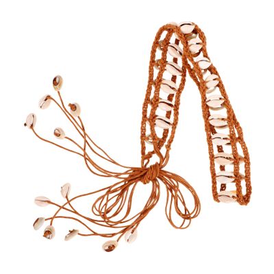 OATIPHO Women Woven Shell Waist Belt Bohemian Style Fashion Accessory for and Pants Elegant Decorative Design for Casual and Formal Occasions