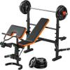 XDDIAS Weight Bench, 770LBS Bench Press Set with Leg Extension, 6 in 1 Olympic Weight Bench for Home Gym, Adjustable Workout Bench with Rack & Preacher Pad, Flat Incline Bench for Weight Lifting view 1
