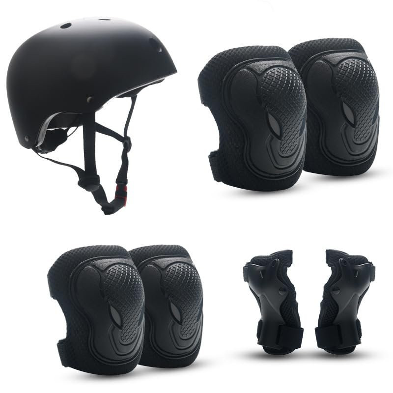 Castrap Children's Roller Skating Protective Gear, Cycling Helmet Set, Balance Bike, Bicycle, Skateboard, Ice Skating Sports Knee Protection Equipment (1,XS(12.5KG-22.5KG))