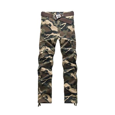 JEsilunmaMY Men's Ripstop Camo Tactical Pants Multi-Pockets Military Army Cargo Pants Outdoor Hiking Combat Work Trousers (Camo,30)