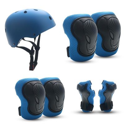 Castrap Children's Roller Skating Protective Gear, Cycling Helmet Set, Balance Bike, Bicycle, Skateboard, Ice Skating Sports Knee Protection Equipment (4,S(22.5KG-37.5KG))