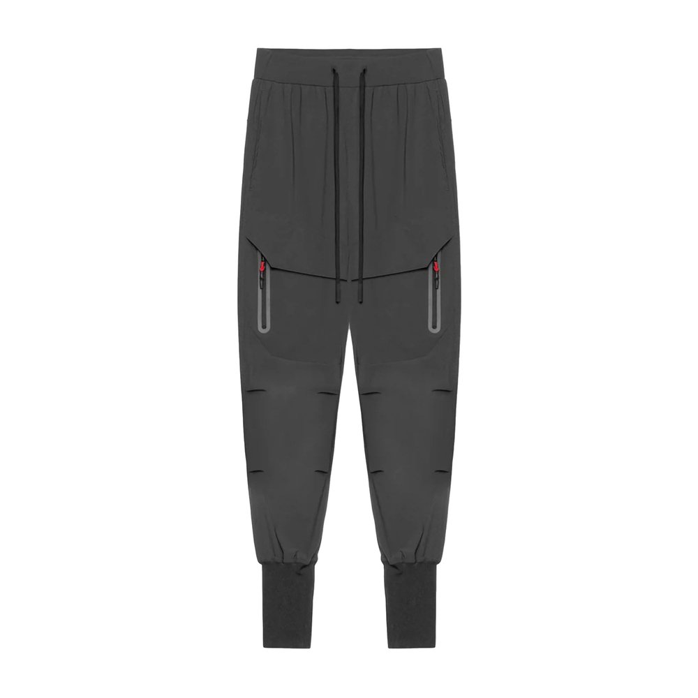 JEsilunmaMY Men's Casual Cargo Joggers Pants Tapered Sweatpants for Workout Gym Outdoor Hiking Pants with Zipper Pockets (Dark Grey,3X-Large)