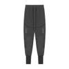 JEsilunmaMY Men's Casual Cargo Joggers Pants Tapered Sweatpants for Workout Gym Outdoor Hiking Pants with Zipper Pockets (Dark Grey,3X-Large) view 1