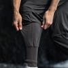 JEsilunmaMY Men's Casual Cargo Joggers Pants Tapered Sweatpants for Workout Gym Outdoor Hiking Pants with Zipper Pockets (Dark Grey,3X-Large) view 4