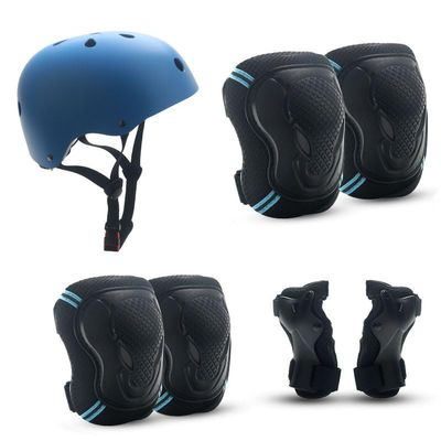 Castrap Children's Roller Skating Protective Gear, Cycling Helmet Set, Balance Bike, Bicycle, Skateboard, Ice Skating Sports Knee Protection Equipment (7,S(22.5KG-37.5KG))
