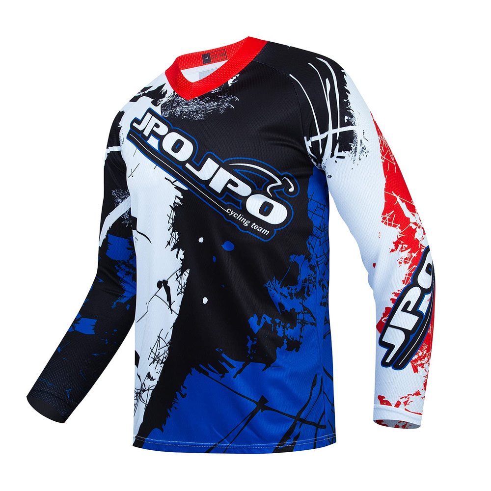 Kids Cycling Jersey Downhill Shirts 4-14 Years for Girls Boys Clothing Long Sleeve Powersports Teenagers Mountain Bike MTB Child Quick Dry Bicycle BMX Tops