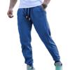 JEsilunmaMY Casual Joggers Pants for Men Lightweight Cotton Drawstring Cargo Pants Outdoor Hiking Workout Training Sweatpants (Blue,Large) view 1