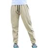 JEsilunmaMY Casual Joggers Pants for Men Lightweight Cotton Drawstring Cargo Pants Outdoor Hiking Workout Training Sweatpants (Apricot,X-Large) view 1