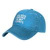 You Will Forever Be My Always Funny Baseball Cap Adjustable Vintage Washed Hat for Women and Men Blue view 2