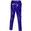 BONGZUO Mens Disco Pants 70s Retro Night Club Shiny Straight Leg Pants(Z2706KBU,XL) view 2