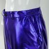 BONGZUO Mens Disco Pants 70s Retro Night Club Shiny Straight Leg Pants(Z2706KBU,XL) view 4
