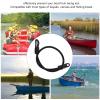 Locadence Kayak Paddle Leash, Anti Miss Elastic Safety Lanyard Strap with C Type Buckle, Portable Leash Lanyard Rope for Kayaks, Canoes and Fishing Boats view 3