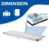 2.5" Thick Memory Foam Camping Mattress Sleeping Pad,Portable Roll Up Floor Sleeping Mat,Camp Cot Mattress Pad,Lightweight Outdoor Tent Mattress,with Carry Bag,for Travel, Hiking, Yoga (Grey) view 2