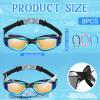 Konohan 8 Pack Kids Goggles Swim Goggles for Adult Kids Swimming Glasses Anti Fog Silicone No Leak Pool Glasses(Bright Color) view 2