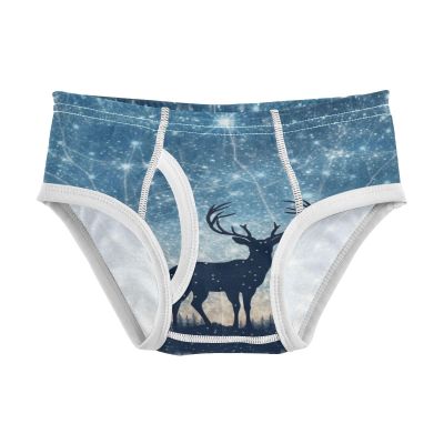 ALAZA Galaxy Deer Boys' Briefs Soft Underwear Available in Sizes 6y Multicolor