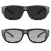0.1 Seconds Photochromic Polarized Sunglasses for Men Women UV Protection Cycling Driving Sports Fishing Sunglasses (black) view 1