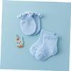 SAFIGLE 4pairs Adorable Newborn Clothing Set of Spandex Mittens Socks for Soft and Comfortable Socks for Every Occasion view 3