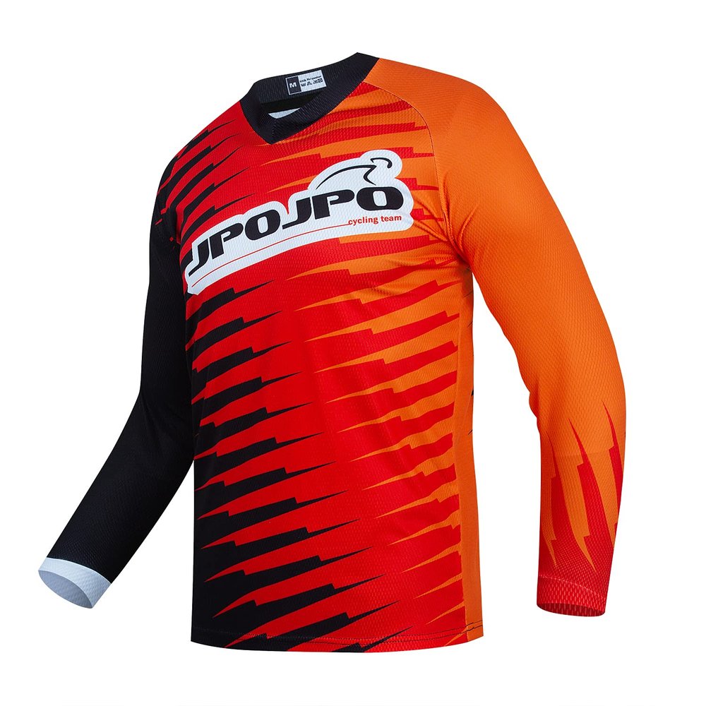 Kids Cycling Jersey Downhill Shirts 4-14 Years for Girls Boys Clothing Long Sleeve Powersports Teenagers Mountain Bike MTB Child Quick Dry Bicycle BMX Tops