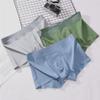 NineFit Basics Cotton Men's Underwear Solid Color Seamless Boxer Youth Sports Boxer Briefs, Small view 2