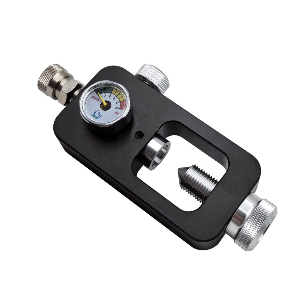 Aopkeo DIN Scuba Fill Station 4500psi HPA Scuba Filling Adapter Valve for Paintball, PCP, Diving, Airsoft, with 32 Inches Fill Whip Hose (Without Hose)