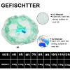 Gefischtter Saltwater Fishing Cast Net, Hand Throw Fishing Cast Net with Eco-Friendly Rubber Sinker 1/2 Inches Mesh for Saltwater Freshwater Size 4ft-12ft view 2