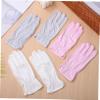 OATIPHO 3pairs Summer Cooling Gloves for Touchscreen Sun Protection Driving Gloves Pink White and Gray Lightweight Stretchy Design for Outdoor Activities view 4