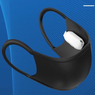 Xiaojikuaipao Clip-On Running Air Facemask Fan, Refreshing Cooling Fan for Electric Mask Wear, USB Rechargeable Face Mask Ventilation, Ideal for Training and Cycling, Fits All Mask Types, Great